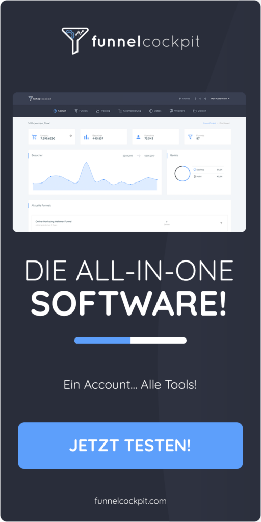 FunnelCockpit - Die All-In-One Marketing Software