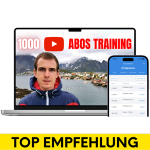1000 YouTube Abos Training
